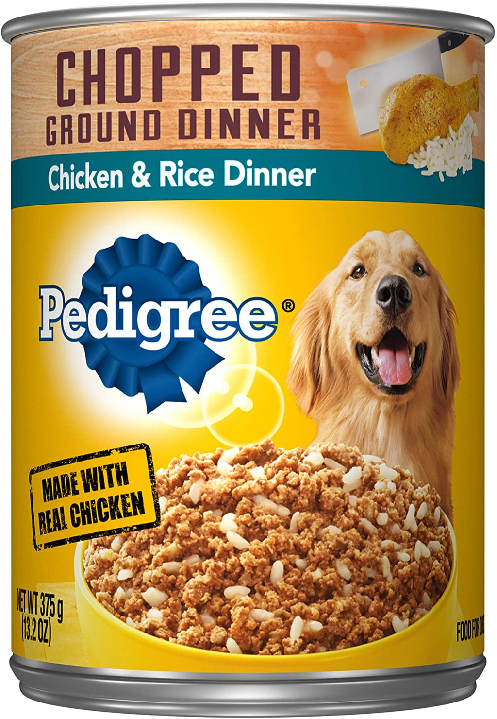 Pedigree Traditional Ground Dinner Chicken and Rice Canned Dog Food - 13.2 oz - Case of...