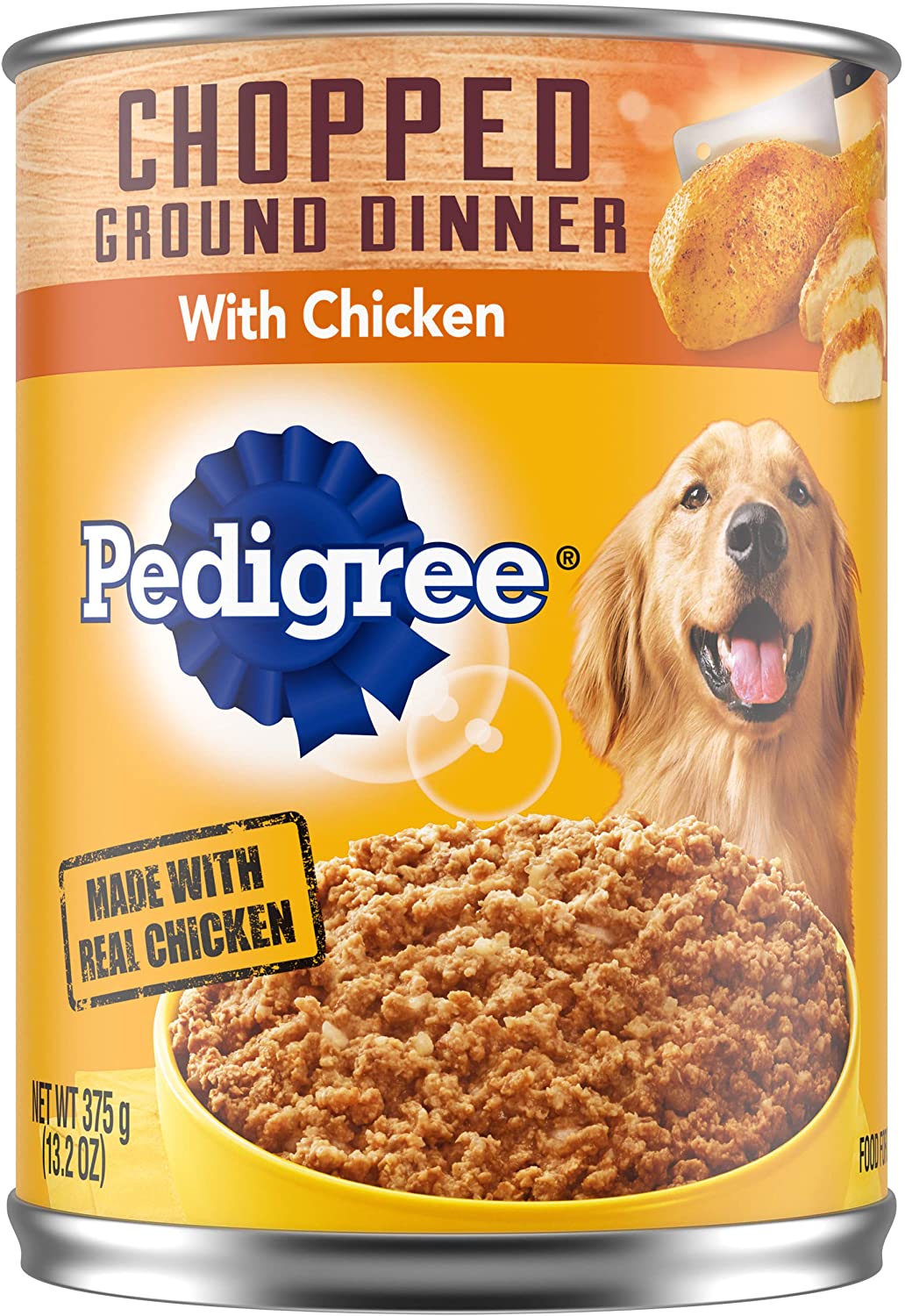 Pedigree Traditional Ground Dinner with Chopped Chicken Canned Dog Food - 13.2 oz - Case of 12  