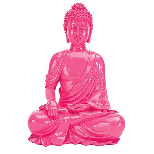 Penn Plax Deco-Replicas Sitting Buddha - Large - Pink  