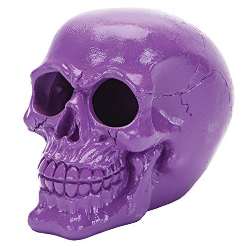 Penn Plax Deco-Replicas Skull - Medium - Purple  