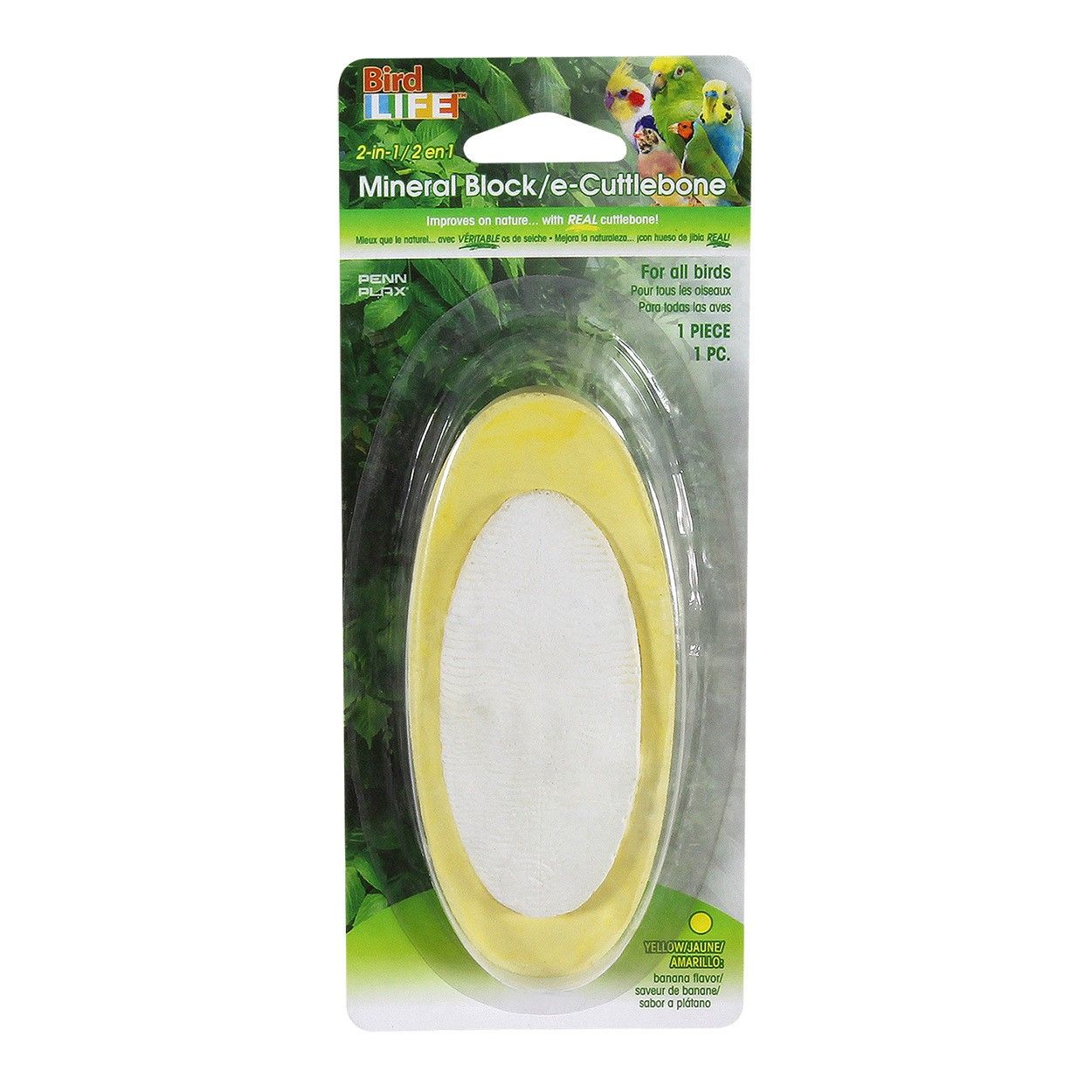 Penn Plax Mineral Block e-Cuttlebone - Banana  