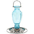 Perky-Pet Daisy Vase Glass Vintage Bird Waterer Wild Bird Hanging Bath - Blue - 18 Oz Cap - 2 Pack  