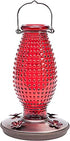 Perky-Pet Hobnail Glass Vintage Hummingbird Feeder - Red - 24 Oz Cap - 2 Pack  