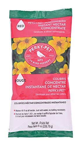 Perky-Pet Hummingbird Instant Nectar Concentrate Wild Bird Food - Red - 8 Oz  