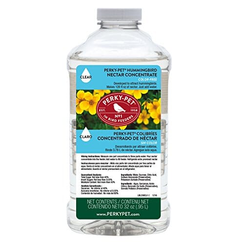 Perky-Pet Hummingbird Nectar Concentrate Wild Bird Food - Clear - 32 Oz  