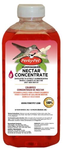 Perky-Pet Hummingbird Nectar Concentrate Wild Bird Food - Red - 32 Oz  