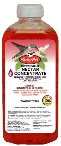Perky-Pet Hummingbird Nectar Concentrate Wild Bird Food - Red - 32 Oz