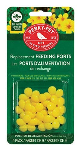 Perky-Pet Replacement Flowers for Hummingbird Feeders - Yellow - 9 Pack  