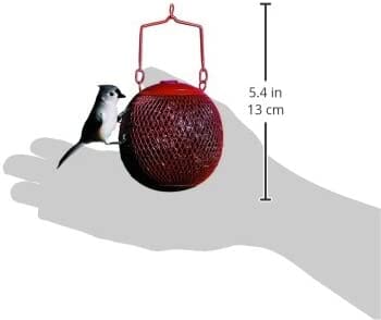 Perky-Pet Seed Ball Wild Bird Feeder - Red - 2 Lbs Cap  