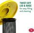 Perky-Pet Shorty Finch Tube Wild Bird Feeder - Yellow - .7 Lbs Cap  