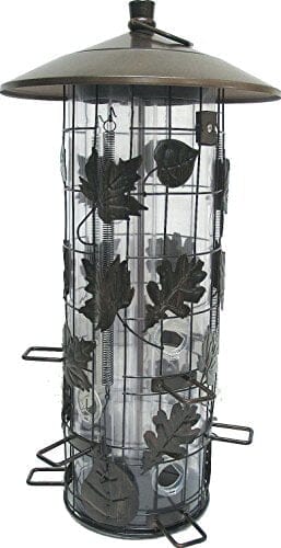 Perky-Pet Squirrel-Be-Gone III Wild Bird Tubed Wild Bird Feeder - Brown - 8 Lbs Cap  