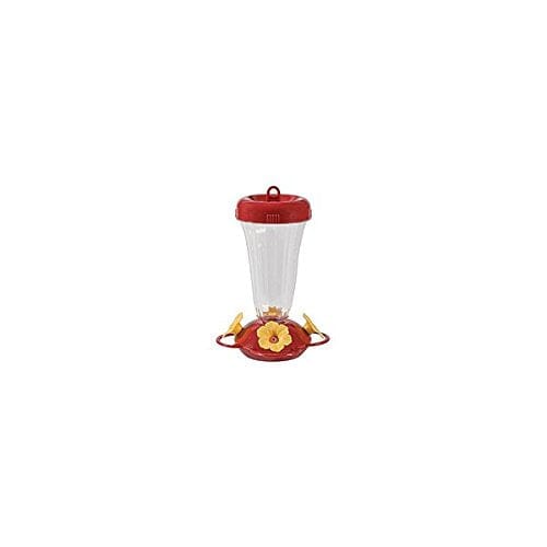 Perky-Pet Top-Fill Plastic Hummingbird Feeder - Red/Yellow - 16 Oz Cap  