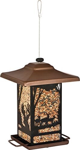 Perky-Pet Wilderness Lantern Wild Bird Feeder - Brown - 2 Lbs Cap  