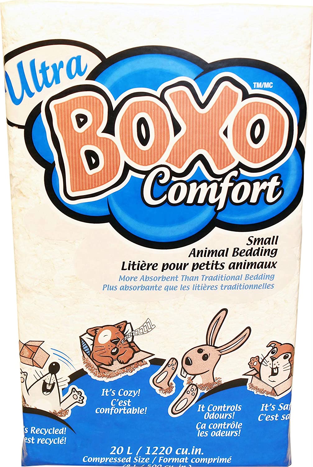 Pestell Boxo ULTRA Small Animal Bedding - 20 Ltr - Case of 4  