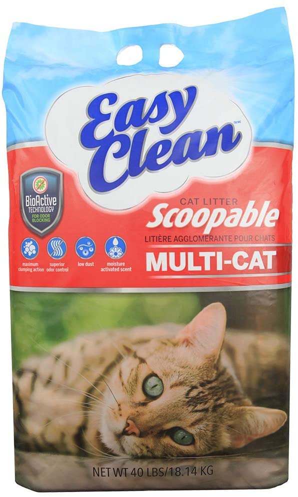 Pestell Clumping Easy Clean Cat Litter Multi-Cat - 40 lb Bag