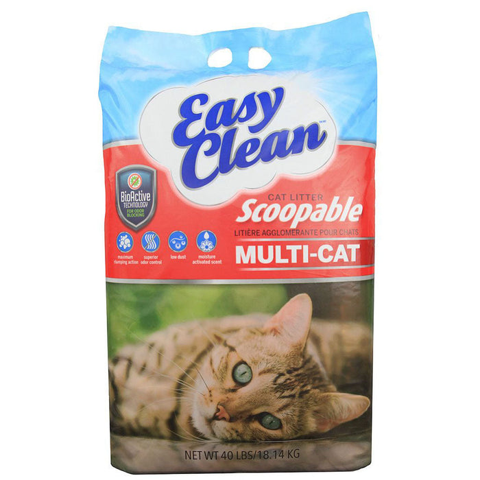 Pestell Clumping Easy Clean Cat Litter Multi-Cat Jug - 21 lb - 2 Pack
