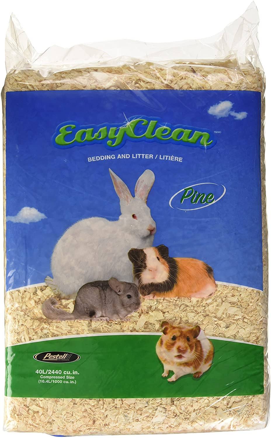 Pestell Easy Clean Pine Shavings Small Animal Bedding - 40 Ltr - Case of 4  