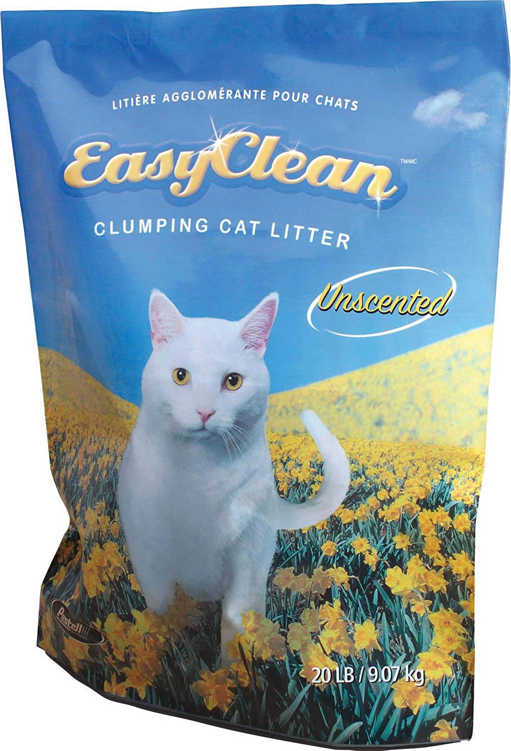 Pestell Easy Clean Unscented Clumping Cat Litter - 20 lb Bag  