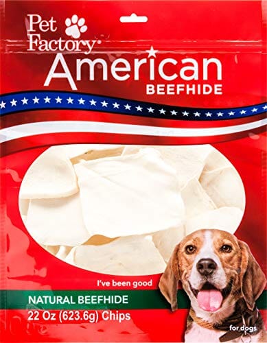 Pet Factory American Beefhide Chips Natural Dog Chews - Natural - 22 Oz  