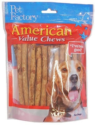 Pet Factory American Beefhide Munchy Rolls Natural Dog Chews - Chicken - 5 In - 40 Pack