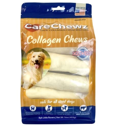 Pet Factory Carechewzâ® Collagen Little Rovers Natural Dog Chews - Natural - 16 Oz - 8 Pack  