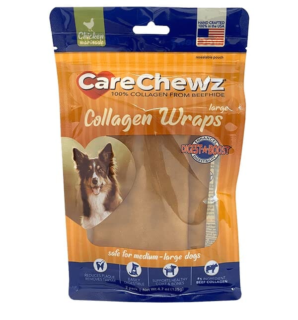 Pet Factory Carechewzâ® Collagen Wraps Marinade Natural Dog Chews - Chicken - 4.7 Oz - 2 Pack  