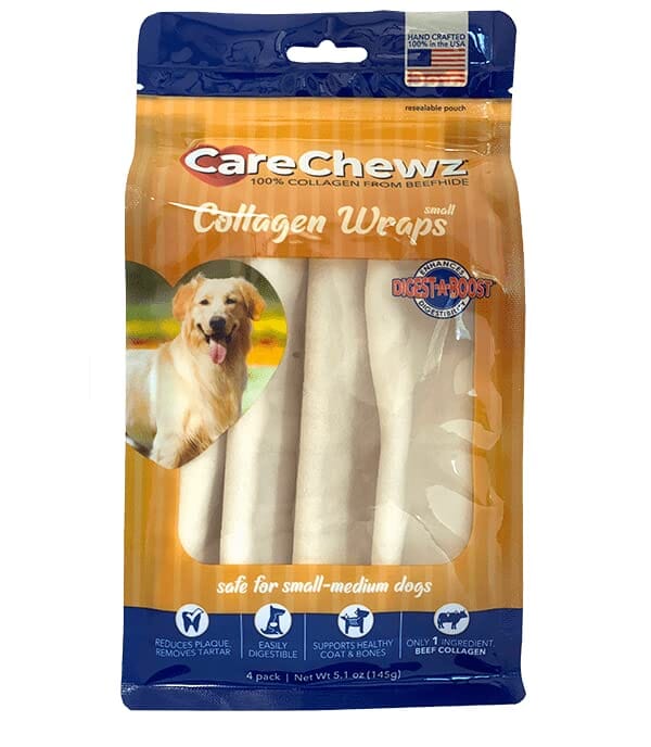 Pet Factory Carechewzâ® Collagen Wraps Natural Dog Chews - Natural - 5.1 Oz - 4 Pack  