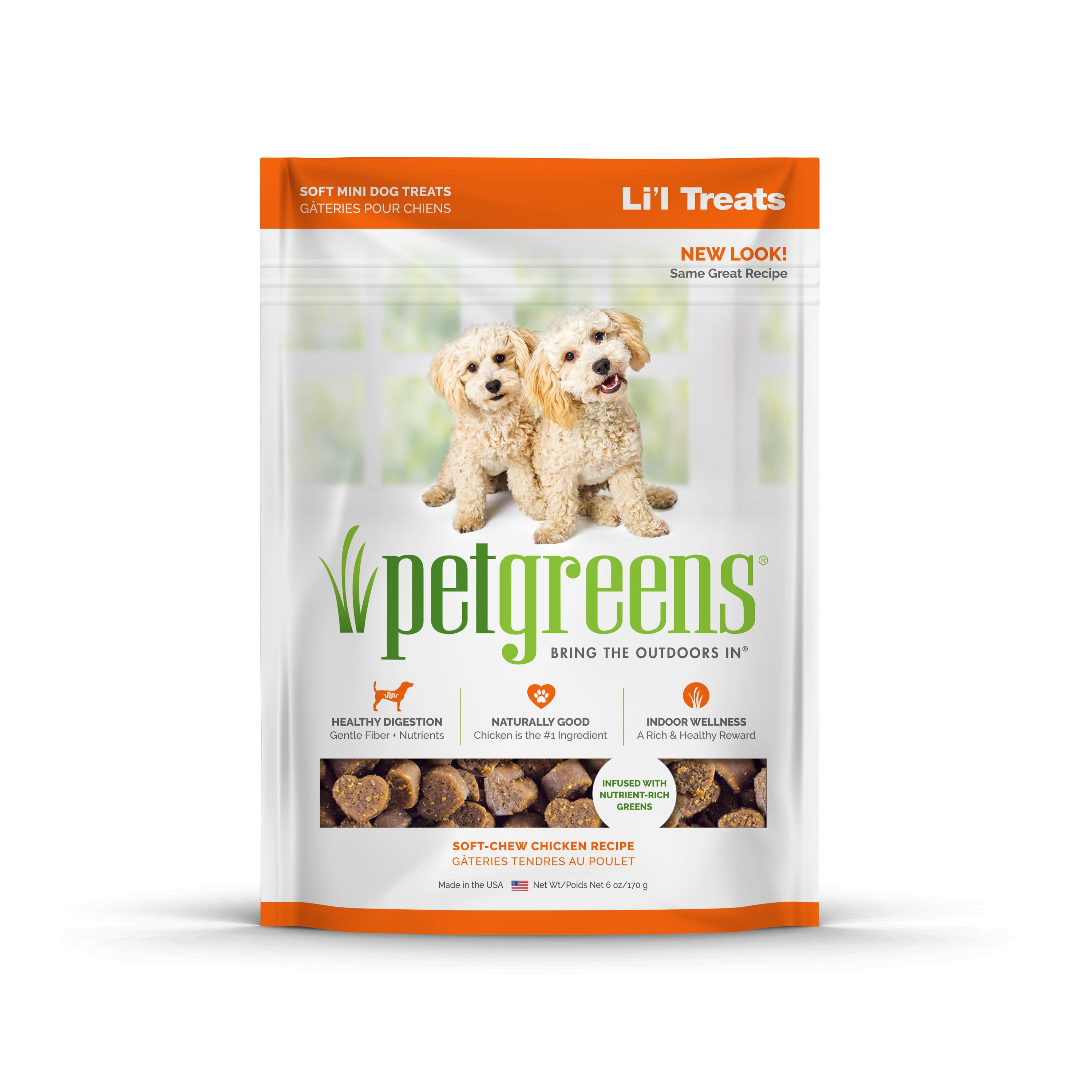 Pet Greens Li'l Treats Soft Mini Dog Treats Chicken - 6 Oz  