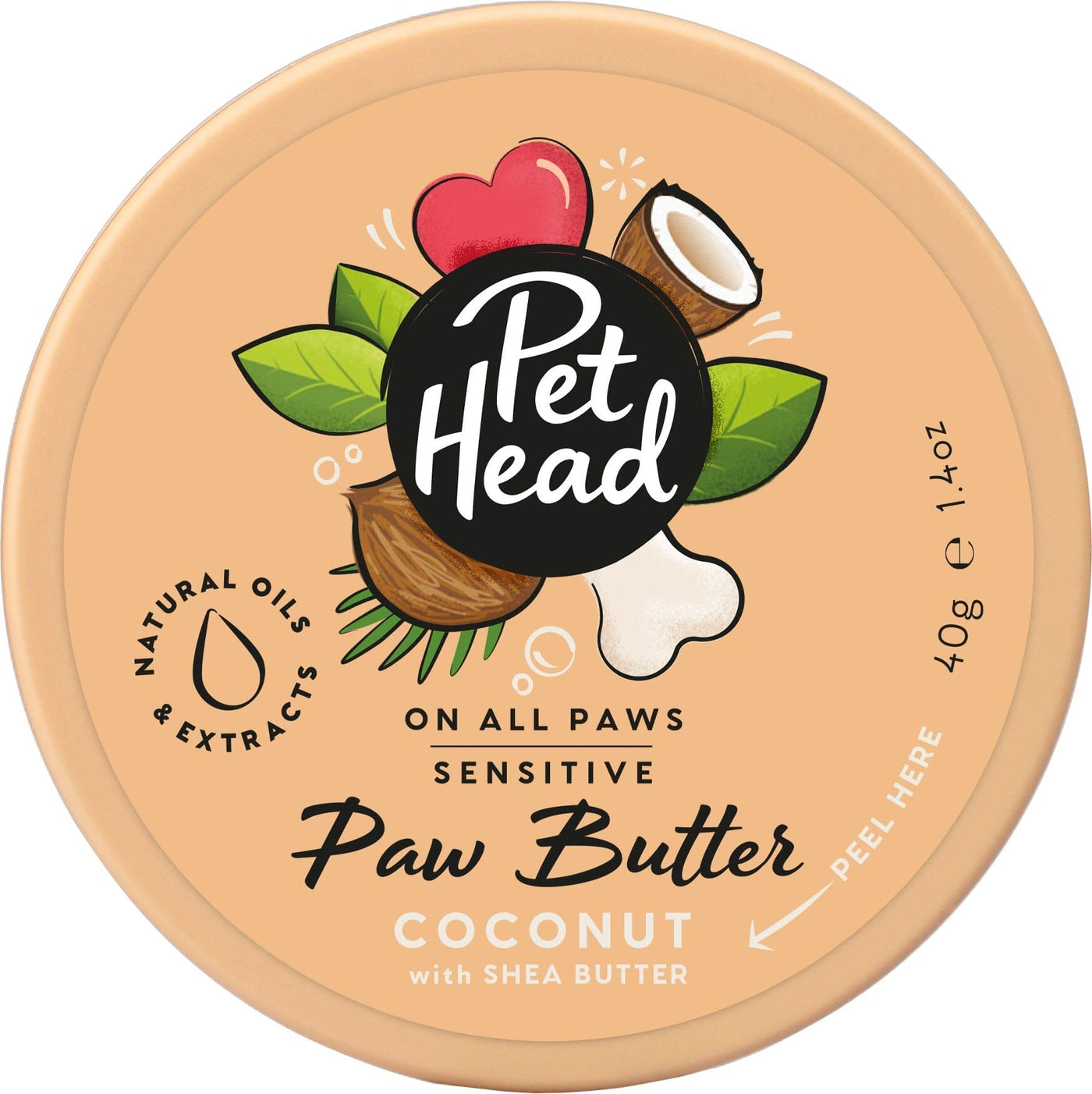 Pet Head On All Paws Paw Butter Dog Paw Care Coconut 1.4 Oz Pet Life