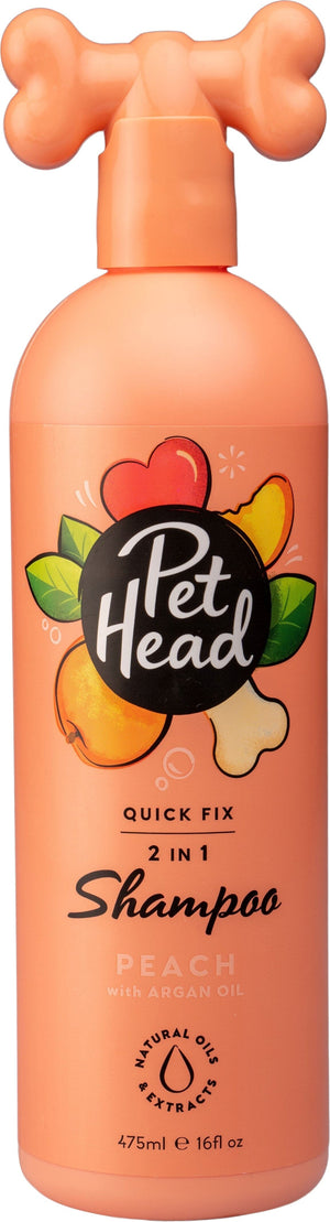 Pet Head Quick Fix 2 In 1 Dog Shampoo - Peach - 16 Oz