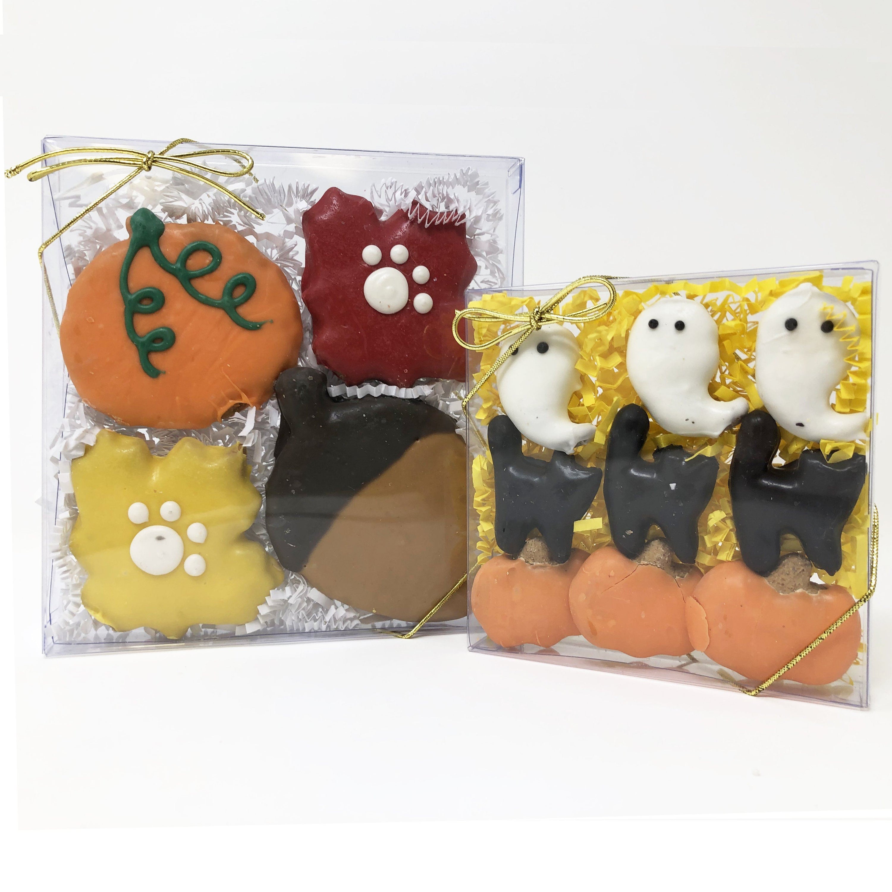 Pet Life 2 Pack of Halloween and Fall Themed Dog Biscuit Gift Set  