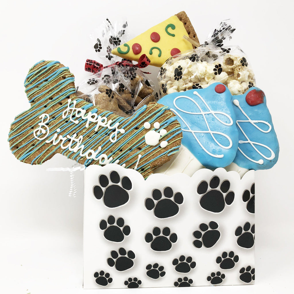 Pet Life 6 Piece 'Happy Birthday' Dog Biscuits and Treats Gift Set  