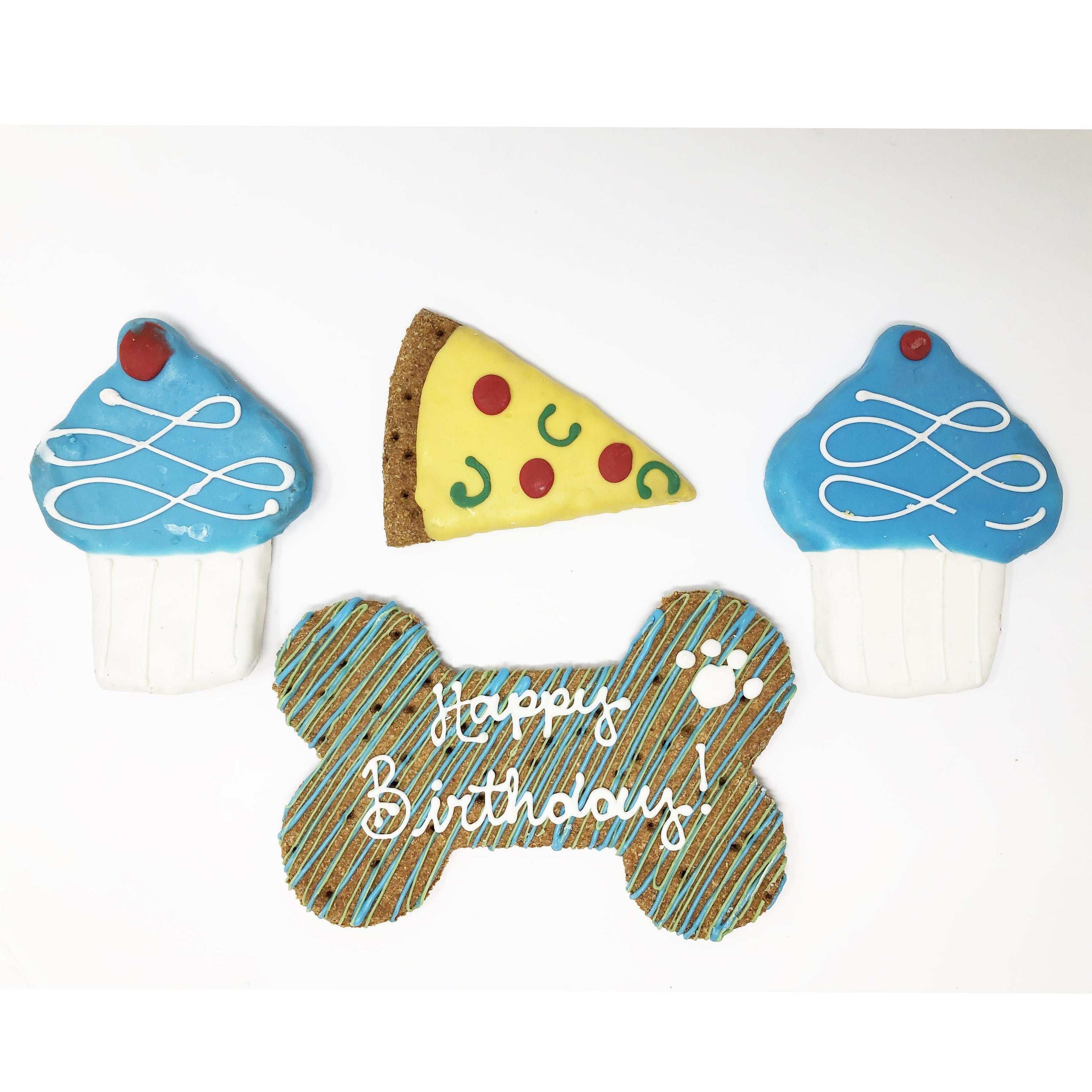 Pet Life 6 Piece 'Happy Birthday' Dog Biscuits and Treats Gift Set  