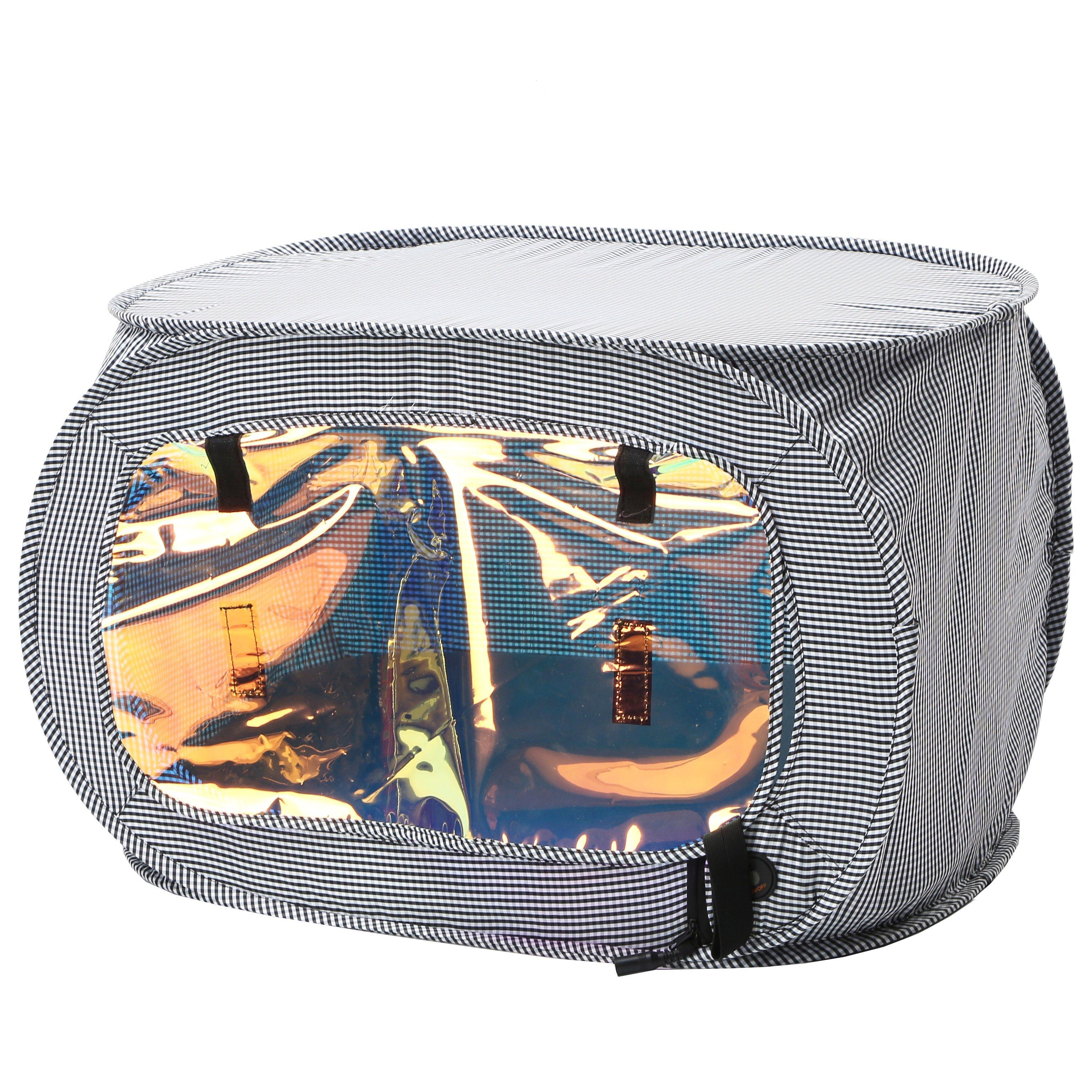 Pet Life "Enterlude" Electric Heating Wire Folding Travel Pet Tent Crate  