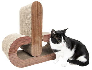 Pet Life ® 2-In-1 'Pill Shaped' Premium Quality Modular Kitty Cat Scratcher Lounger Lou...