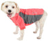Pet Life ® Active 'Barko Pawlo' Relax-Stretch Quick-Drying Performance Dog Polo T-Shirt X-Small Salmon Red And Dark Gray