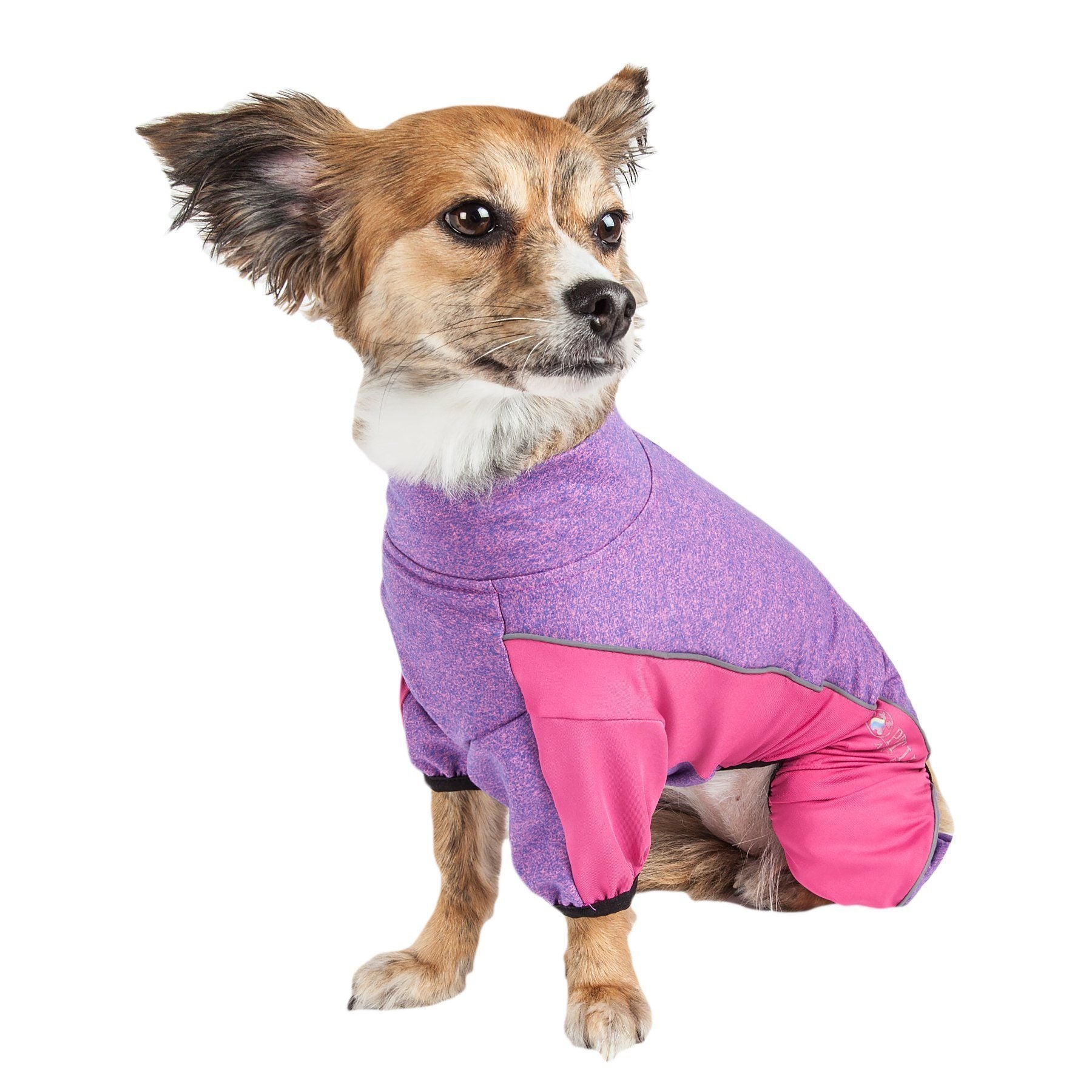 Pet Life ® Active 'Chase Pacer' Medium-weight 4-Way-Stretch Yoga Fitness Dog Tracksuit  