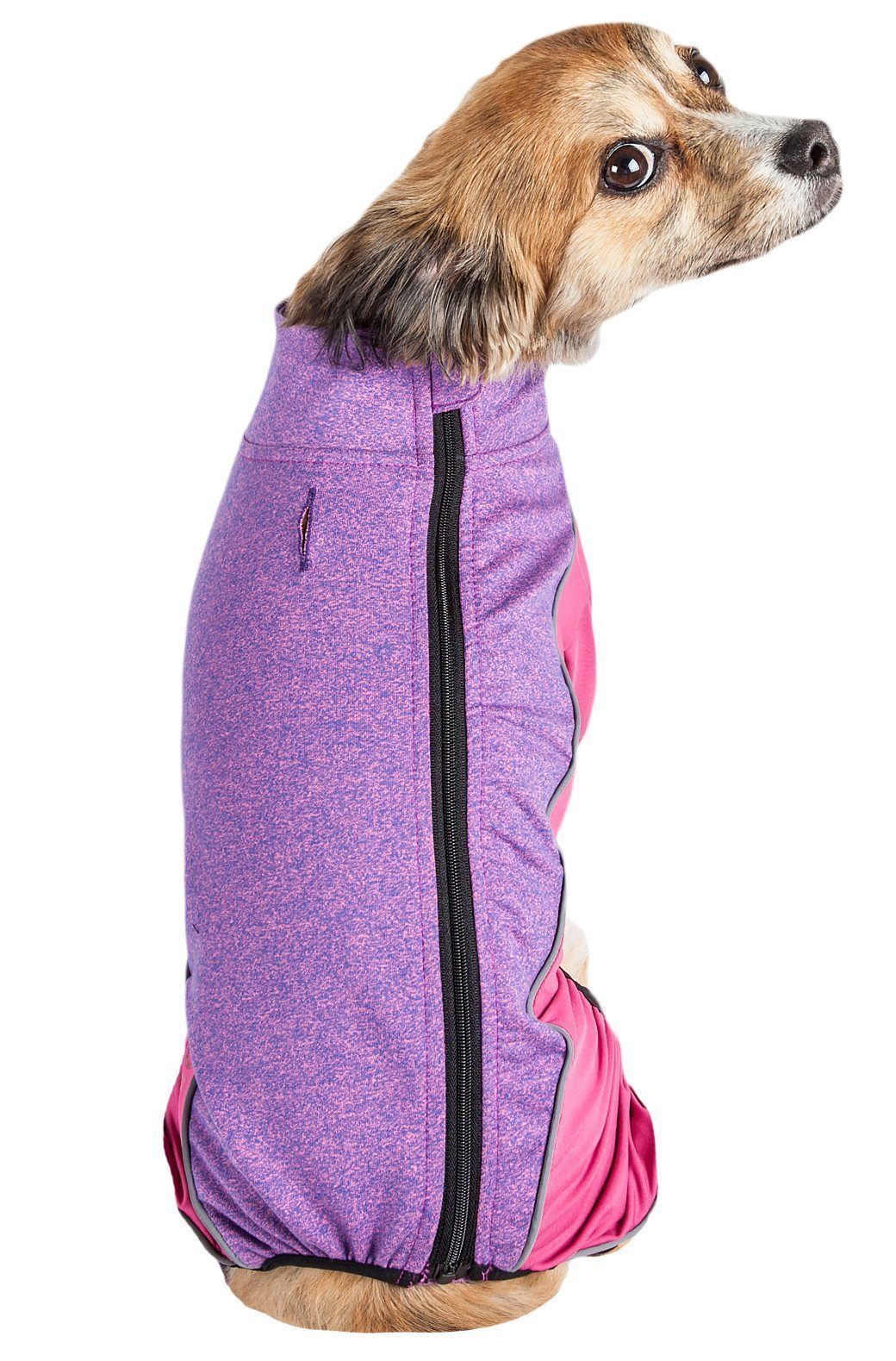 Pet Life ® Active 'Chase Pacer' Medium-weight 4-Way-Stretch Yoga Fitness Dog Tracksuit  