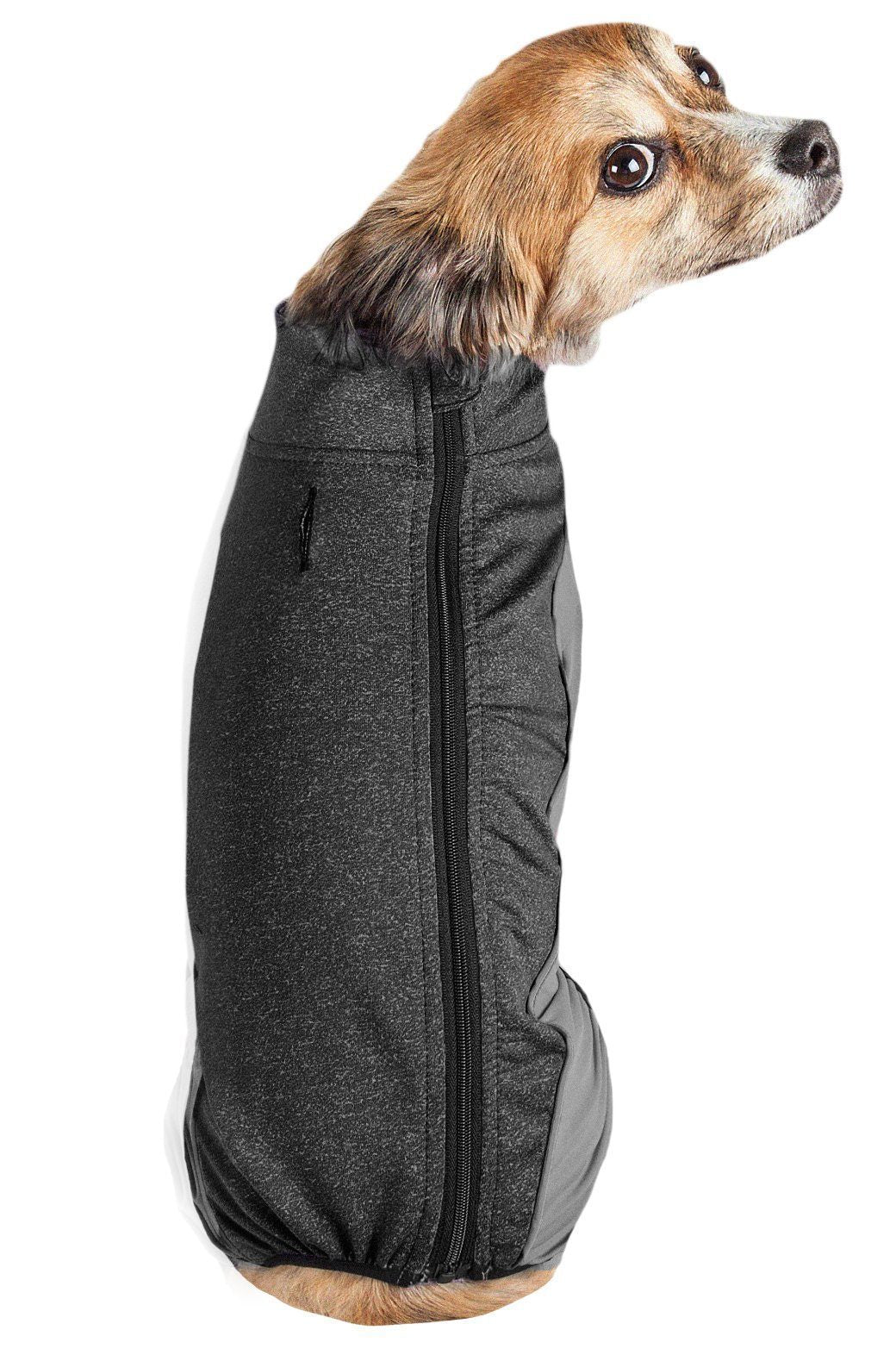 Pet Life ® Active 'Chase Pacer' Medium-weight 4-Way-Stretch Yoga Fitness Dog Tracksuit  