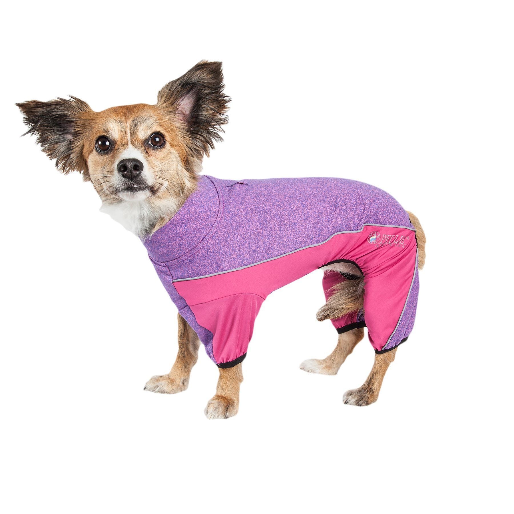 Pet Life ® Active 'Chase Pacer' Medium-weight 4-Way-Stretch Yoga Fitness Dog Tracksuit  