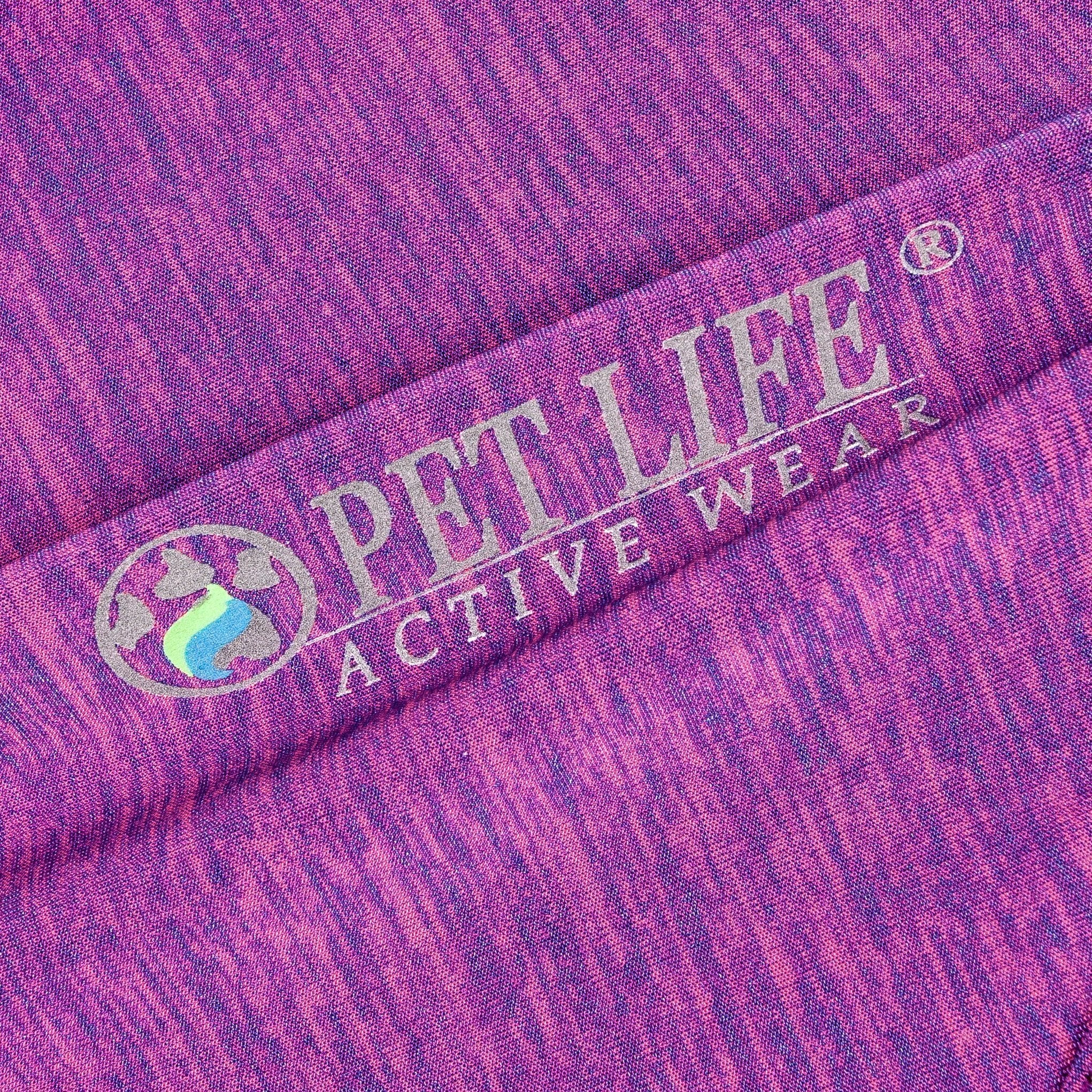 Pet Life ® Active 'Chewitt Wagassy' 4-Way-Stretch Yoga Fitness Long-Sleeve Dog T-Shirt  