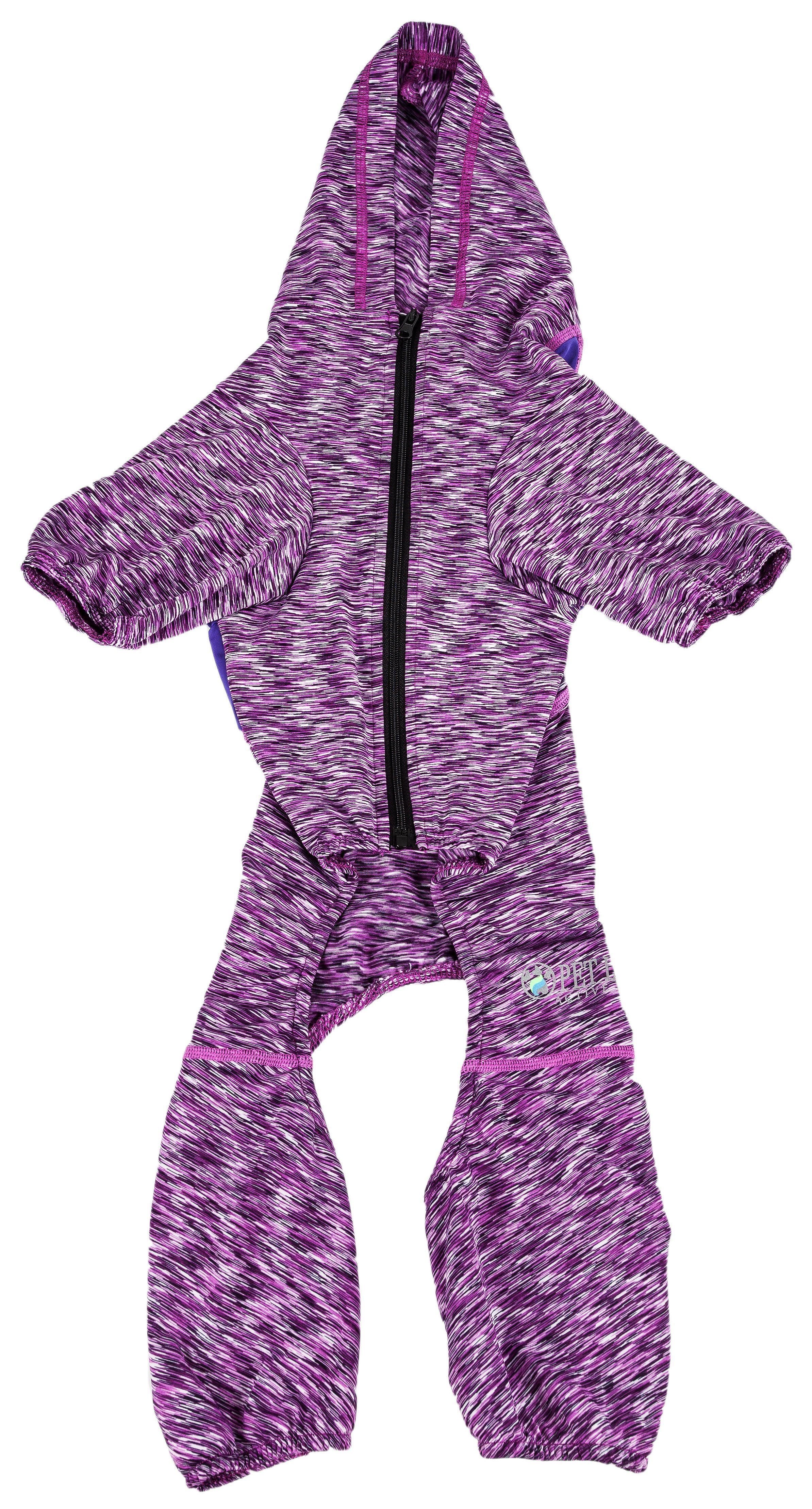 Pet Life ® Active 'Downward Dog' 4-Way-Stretch Fitness Yoga Dog Tracksuit Hoodie  