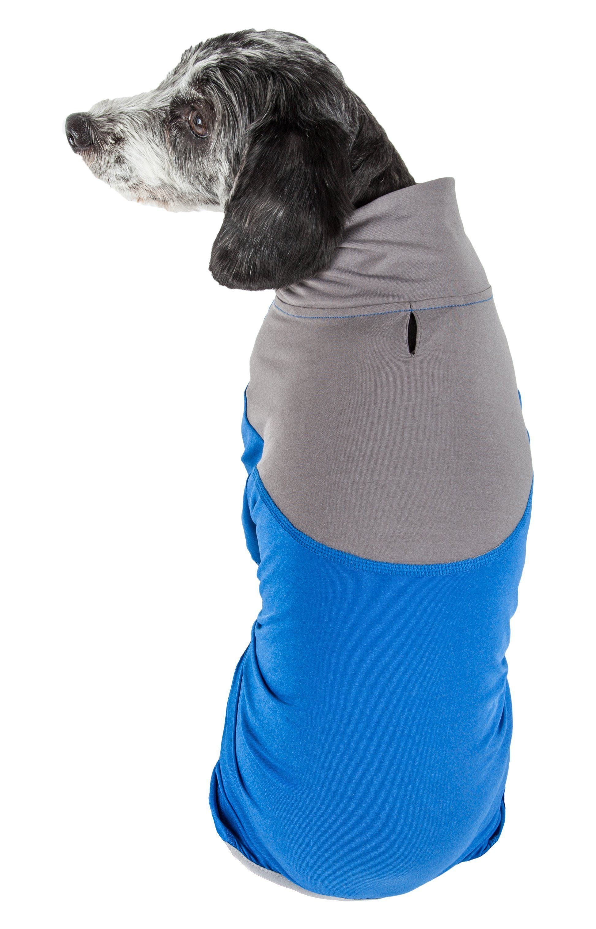 Pet Life ®  Active 'Embarker' 4-Way Stretch Fitness Yoga Full Body Dog Tracksuit  