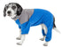 Pet Life ®  Active 'Embarker' 4-Way Stretch Fitness Yoga Full Body Dog Tracksuit X-Small Blue