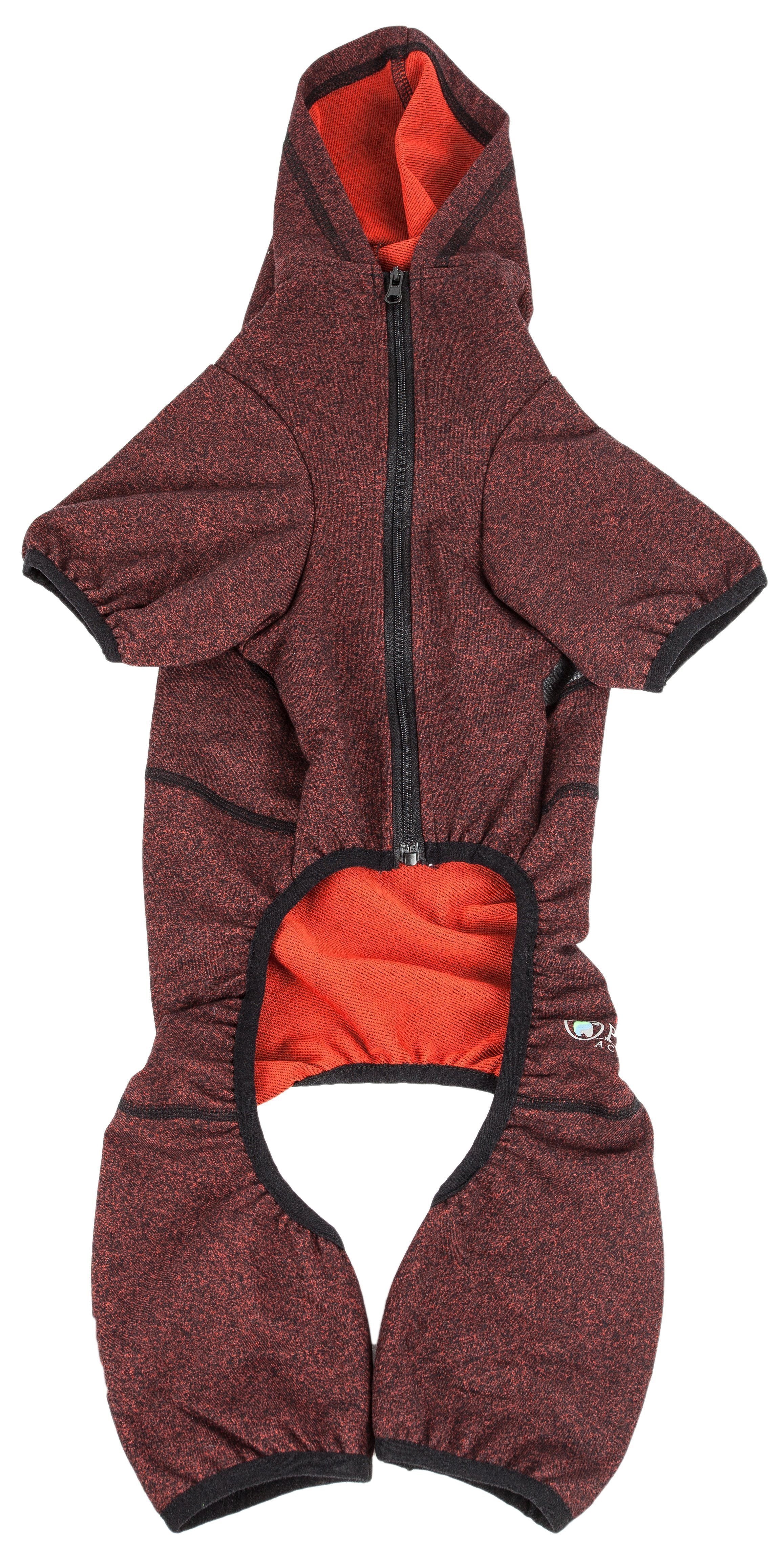 Pet Life ®  Active 'Fur-Breeze' Medium-weight 4-Way-Stretch Full Body Hooded Dog Yoga sweater  