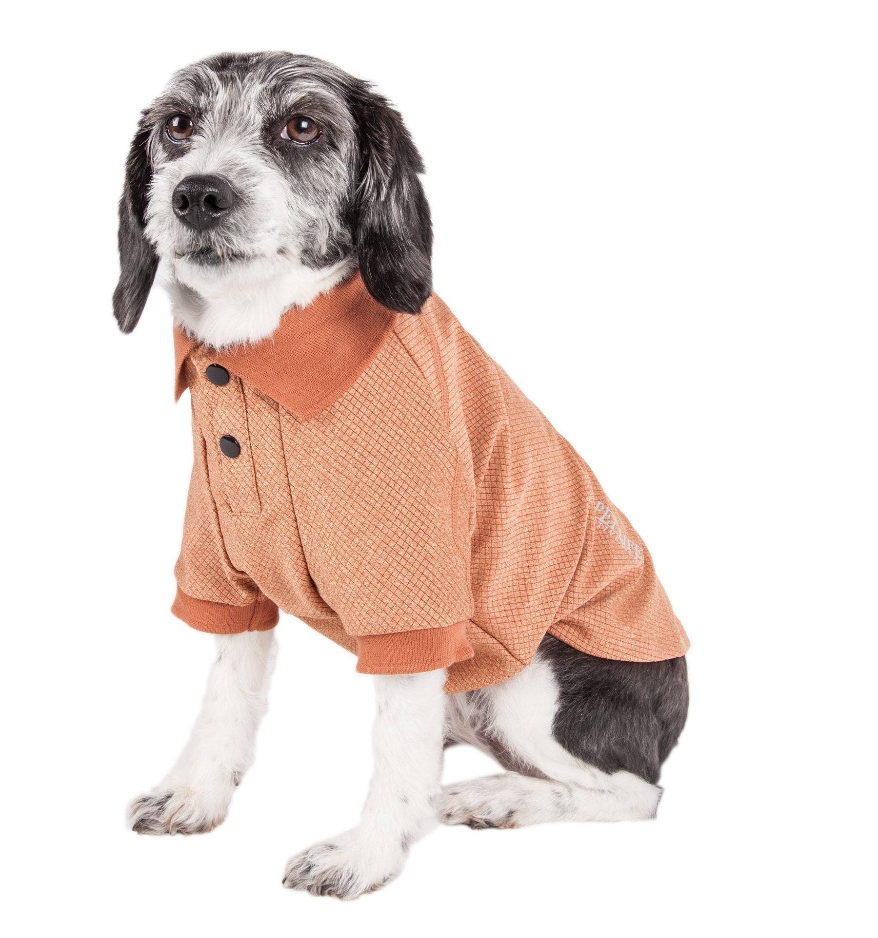 Pet Life ® Active 'Fur-Flex' Stretch and Quick-Dry Anti-Odor Fitness Yoga Dog Polo T-Shirt  