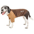Pet Life ® Active 'Hybreed' 4-Way-Stretch Fitness Performance Dog T-Shirt X-Small Brown W/ Brown