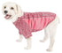 Pet Life ® Active 'Warf Speed' Heathered Ultra-Stretch Yoga Fitness Dog T-Shirt X-Small Pink Heather With Light Pink