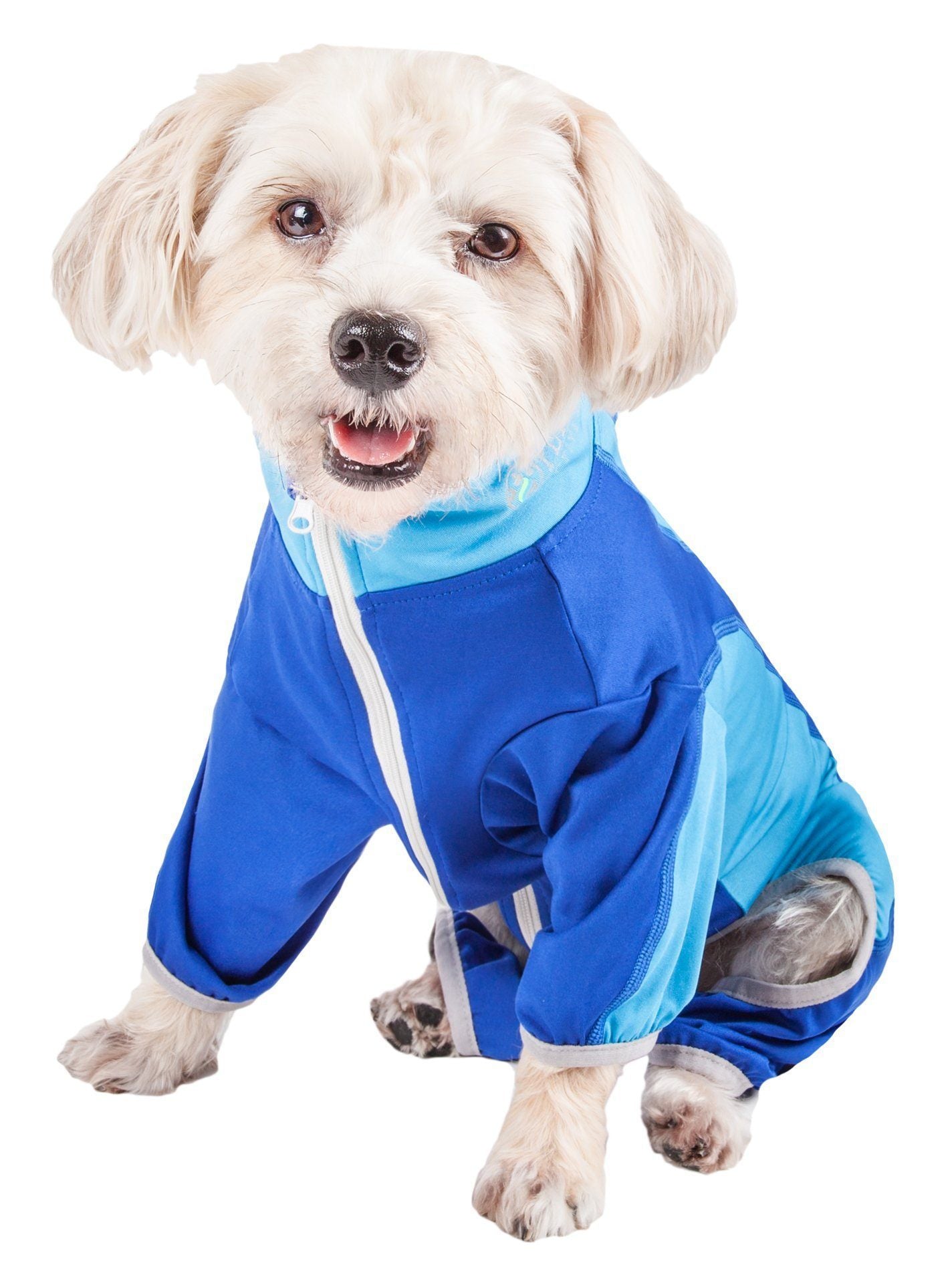 Pet Life ® Active 'Warm-Pup' Stretchy and Quick-Drying Fitness Dog Yoga Warm-Up Tracksuit  