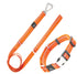 Pet Life ® 'Advent' Outdoor Series 3M Reflective 2-in-1 Durable Martingale Training Dog Leash and Collar Orange Small